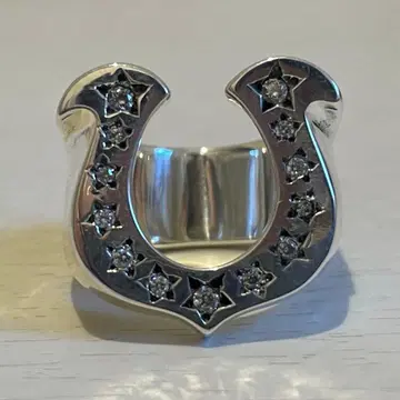 [새상품급] 텐더 로인 호스 슈 링 실버 다이아 13호