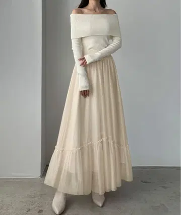 Louere 라메 플레어 샤샤 스커트