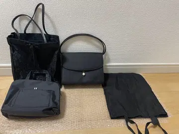 블랙 포멀 백 세트
