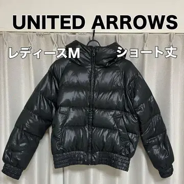 유나이티드 애로우즈 후드 부착 다운 자켓 M 사이즈 블랙
