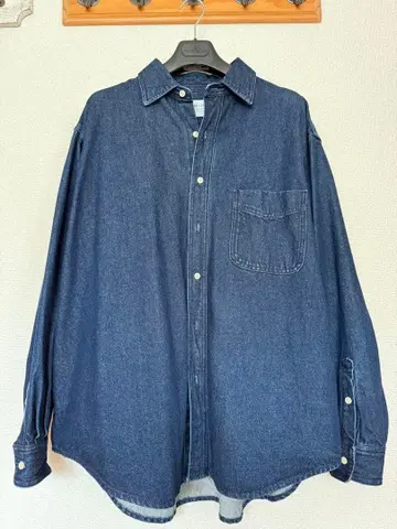 FORK&SPOON 데님 빅 셔츠