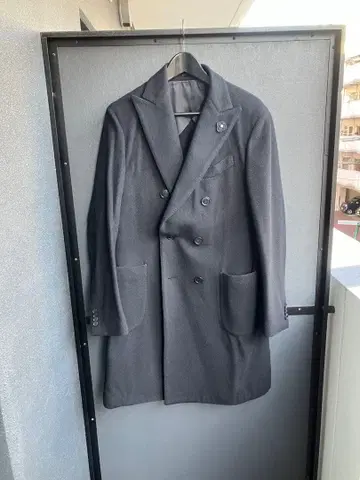 라르디니 더블 브레스트 체스터 코트