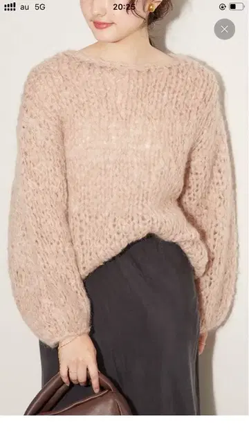 새상품급 Plage HAND KNIT 점보 탐 풀오버