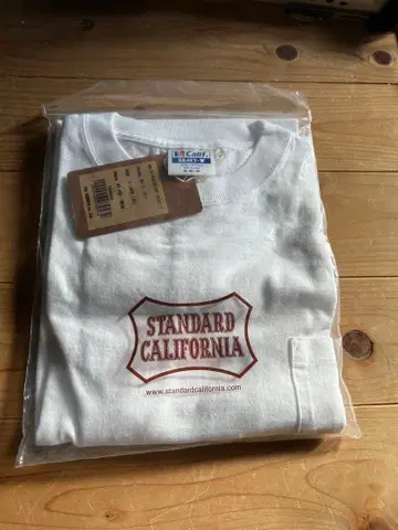 스탠다드 캘리포니아 헤비 웨이트 포켓 T셔츠 화이트 XL RHC 데님