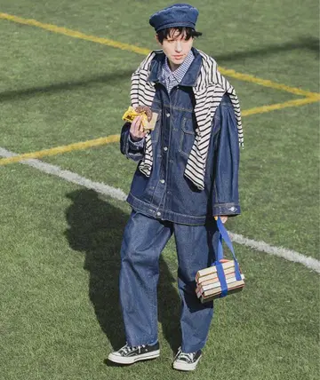 [ forksy. ] 오버 사이즈 2 Way 데님 자켓