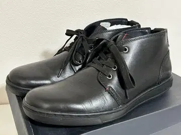 TOMMY HILFIGER 블랙 가죽 하이컷 신발 27cm