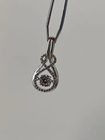 눈물형 실버 펜던트