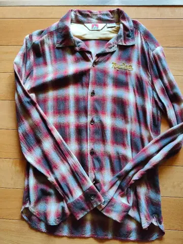 벤 데이비스 체크 무늬 긴팔 셔츠