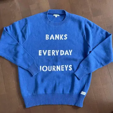 BANKS JOURNAL 블루 니트 스웨터 L