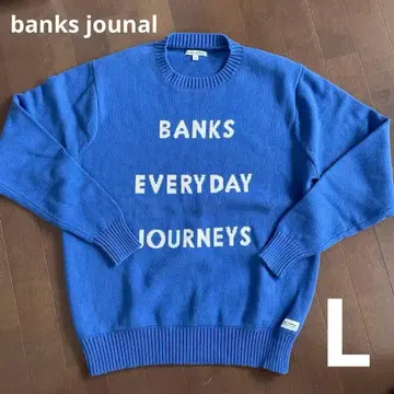 BANKS JOURNAL 블루 니트 스웨터 L