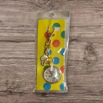 스누피 타임캡슐전 키체인 워치 골드 한정판