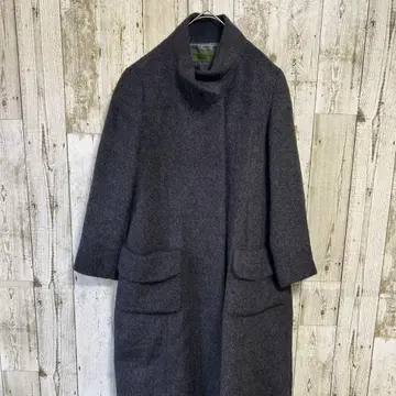 로베르타디카메리노 롱 코트 알파카 울 다크 그레이 사이즈 38