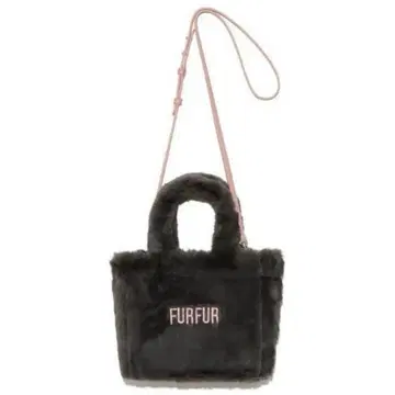FURFUR 에코 퍼 토트백 차콜 그레이
