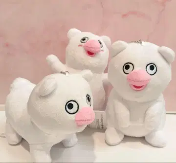 멸종 위기 동물 해치 파모스 가방에 달 수 있는 봉제 인형 3종 세트