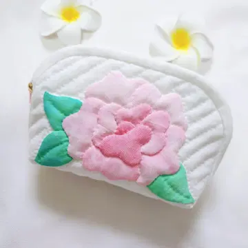 로즈의 파우치*캐시 나카지마 하와이안 퀼트 패치워크 무라염색 크리스마스