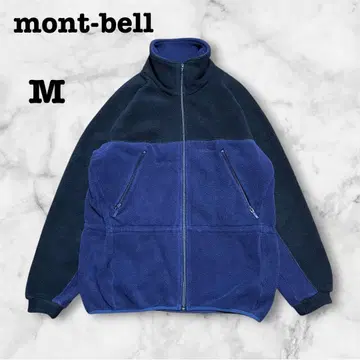 mont-bell 몽벨 폴라테크 플리스 지퍼 자켓 네이비 x 블랙 M