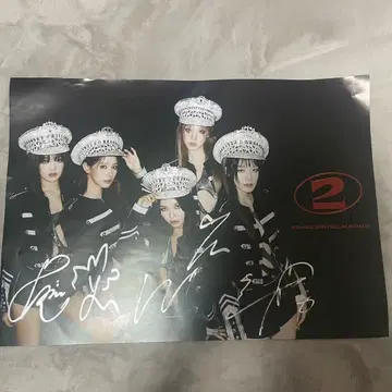 (G)I-DLE i-dle 15장 한정판 멤버 전원 친필 사인 포스터