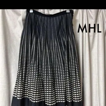 MHL 플레어 스커트 플리츠 스커트