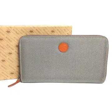 [ 미사용 보관품 ] 헌팅월드 라운드 지퍼 장지갑 남성용 그레이