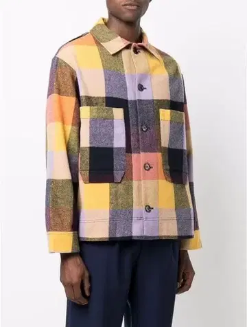 HENRIK VIBSKOV 체크 무늬 자켓