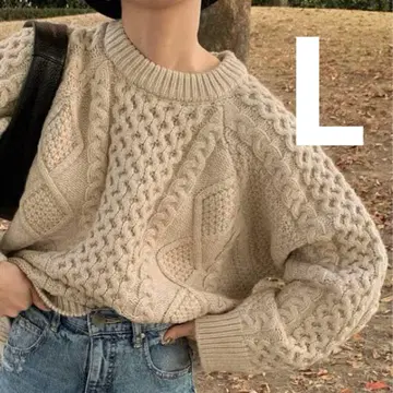 select MOCA by son 빈티지 라이크 케이블 니트 L 사이즈