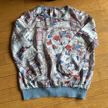 레리안 도안 긴팔 상의 스카프 포함