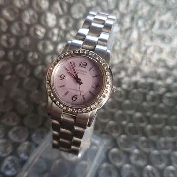 CITIZEN ECO Drive E031 퍼플 다이얼 손목시계