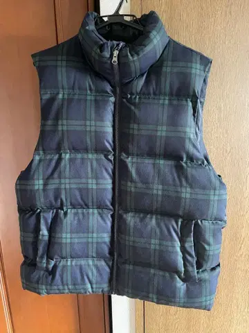 L.A.B.STUDIO 체크 무늬 다운 베스트