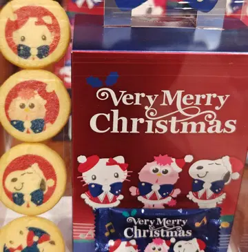 USJ 스누피 모피 키티 2025 크리스마스 프린트 쿠키