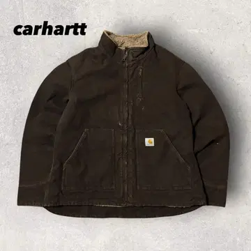 [ 칼하트 ] 덕지 자켓 보아 안감 L 브라운 블루종 인기 컬러 i