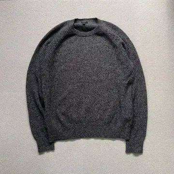 J.CREW 램스울 100% 크루넥 니트 차콜 그레이 M