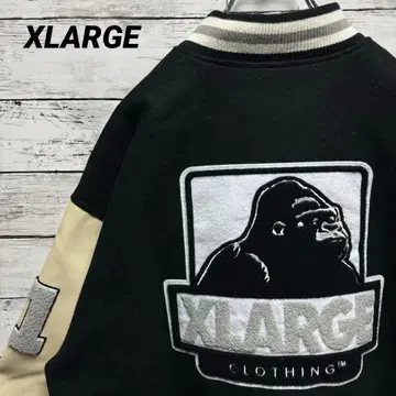 406a [인기 L 사이즈] 엑스라지 뒷면 빅 로고 파일 바시티 자켓