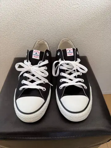 한 번 사용 컨버스 넥스타 로우컷 스니커즈 26.5cm 블랙
