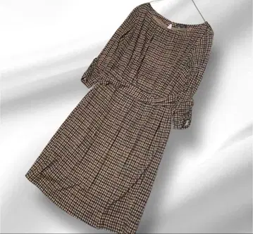 빅 사이즈! 23구 가을 컬러 체크 디자인 원피스 46