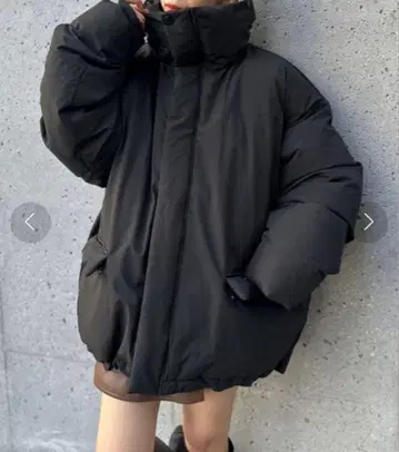 차오패닉 폴리타스란 충전솜 하프 해피 자켓 블랙 M