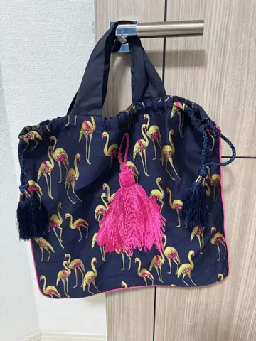 earPAPILLONNER 태슬 자수 복조리백 토트백