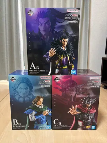 제일복권 춘추전국대전 킹덤 MASTERLISE A B C 세트 새상품