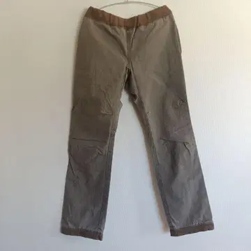 베이지 치노 팬츠 밴딩 허리 4 포켓