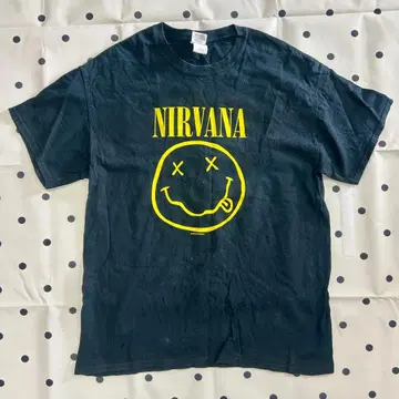 NIRVANA T셔츠 SMILEY FACE GILDAN L