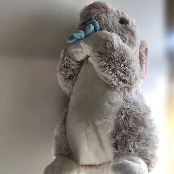 토끼형 봉제 인형 중형 베이지 큰 아기 토끼 봉제 인형 2