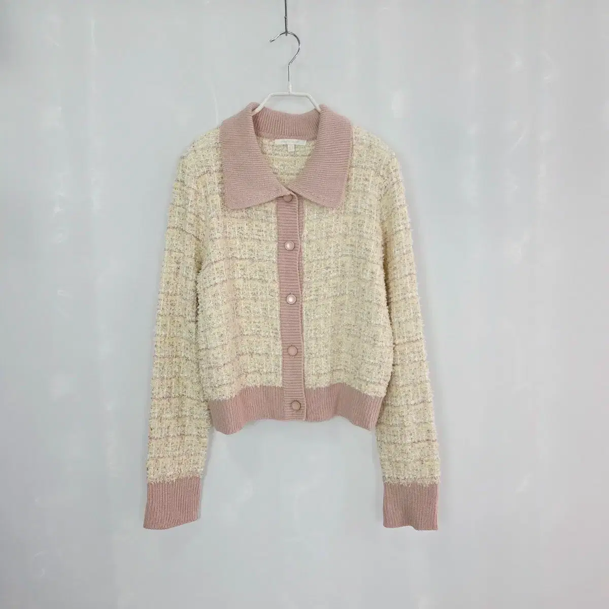 [Plastic Island] Plastic Island Tweed Kara Cardigan