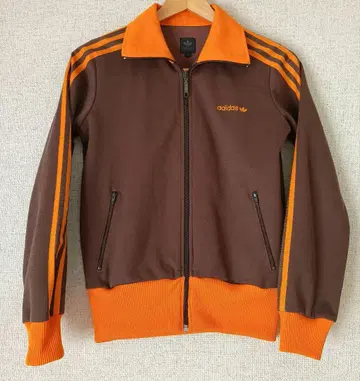 아디다스 브라운 오렌지 저지 M 사이즈