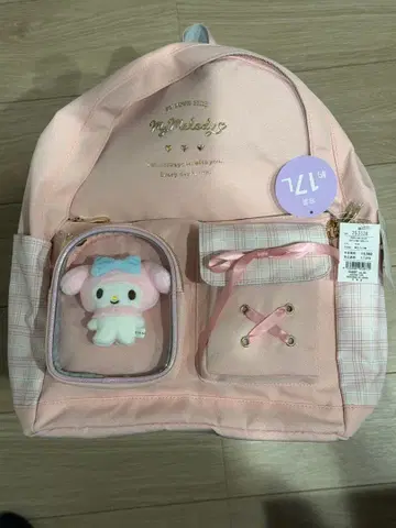 [ 새상품 ] 산리오 데이백 마이멜로디 인형 포함 17L