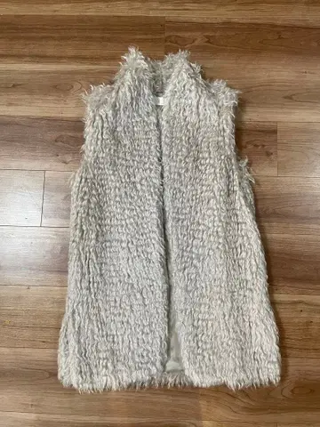 Ballrey 모헤어 퍼 베스트 베스트 미사용