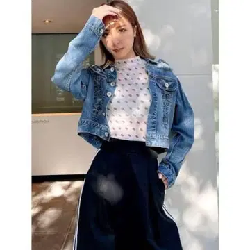 GYDA 크롭 데님 자켓