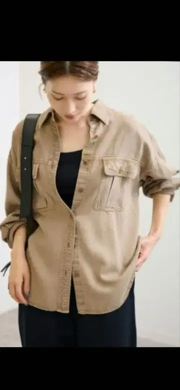 24AW 프레임워크 리오셀 중백염색 WORK 셔츠