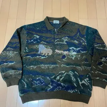 니트 스웨터 일본풍 패턴