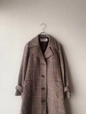 쇼와 레트로 레나운 룩 롱 코트