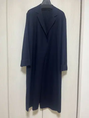 쿠 드 샹스 롱 코트 네이비