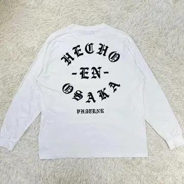 [ XL ] PHATRNK 롱T HECHO EN OSAKA 화이트